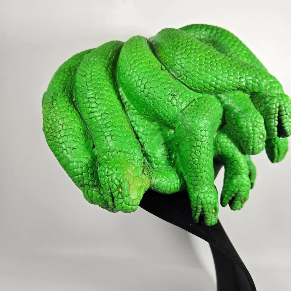 Medusa Snakes Head Cover Green Halloween Costume Rubies Mask‎ Illusions